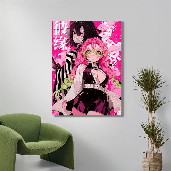 MitsuriKanroji ObanaiIguro PinkBackground