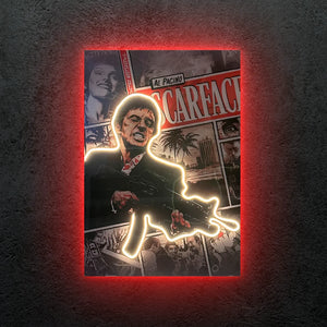 SCARFACE NEON ART