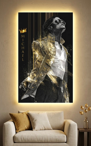 MICHAEL JACKSON NEON WALL FRAMES