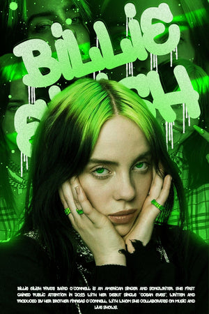 BILLIE EILISH NEON WALL FRAME