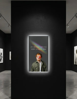 ED SHEERAN NEON LED WALL FRAME