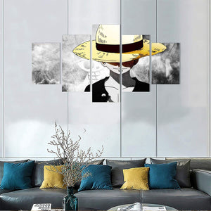 LUFFY SET OF 5 ACRYLIC WALL FRAMES