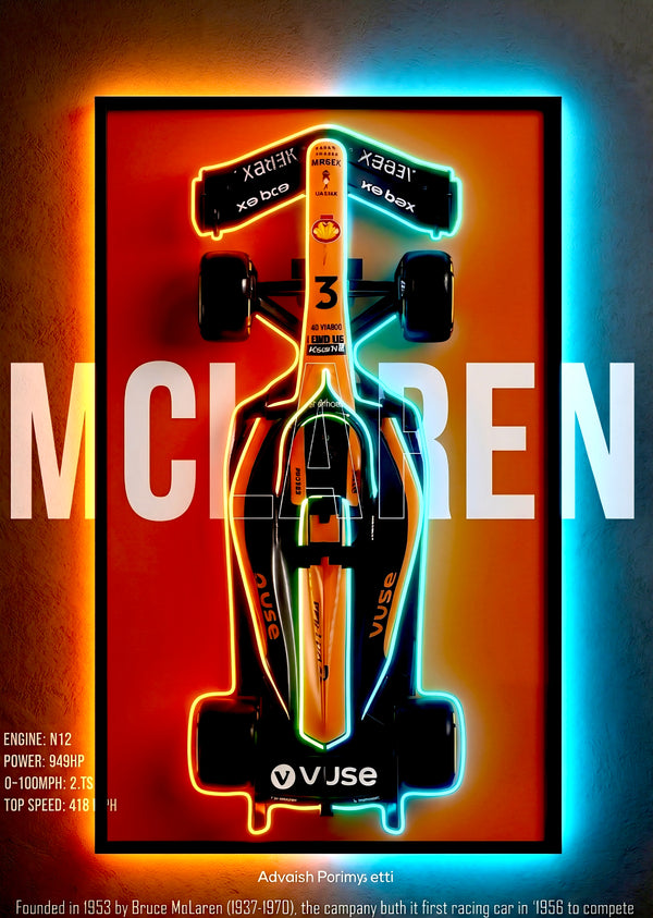 MCLAREN WITH NEON LED