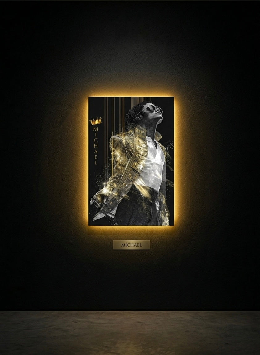 MICHAEL JACKSON NEON WALL FRAMES