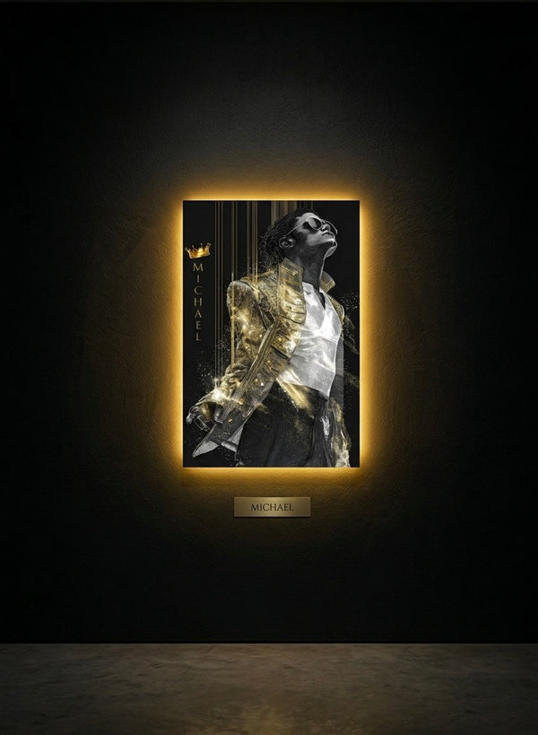 MICHAEL JACKSON NEON WALL FRAMES