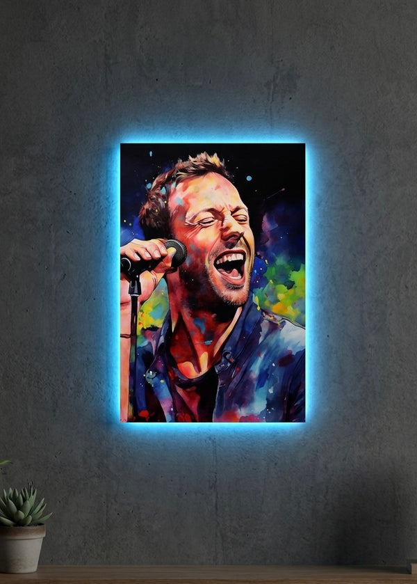 COLDPLAY NEON LED WALL FRAME