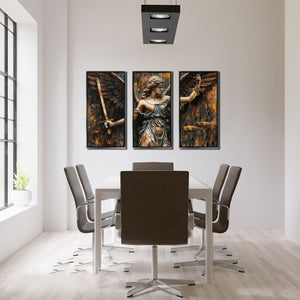 Goddess of Justice Triptych