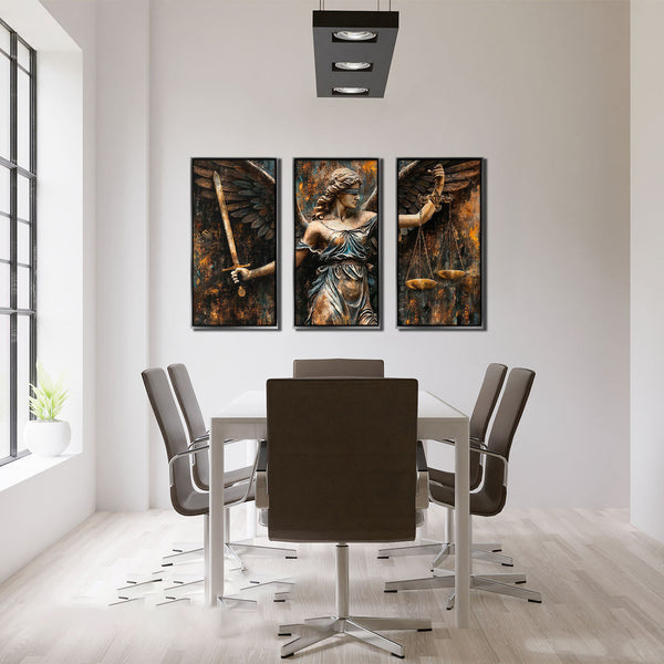 Goddess of Justice Triptych