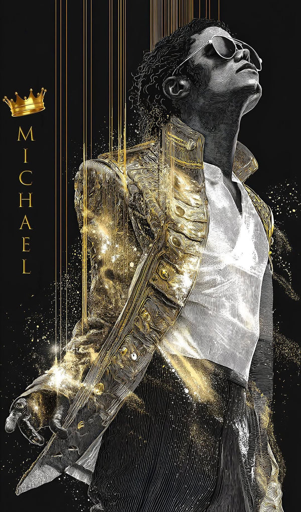 MICHAEL JACKSON NEON WALL FRAMES