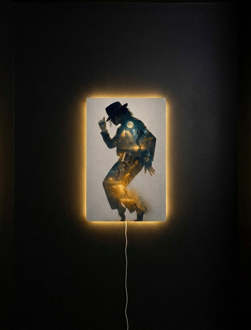 MICHAEL JACKSON NEON WALL FRAMES