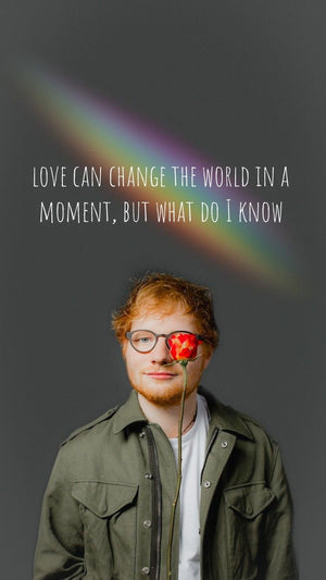 ED SHEERAN NEON LED WALL FRAME