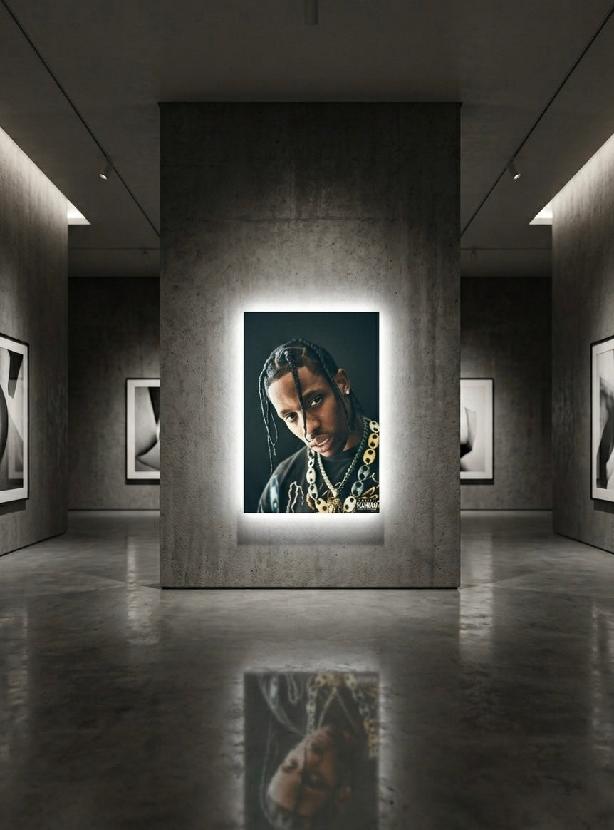 TRAVIS SCOOT NEON WALL FRAME