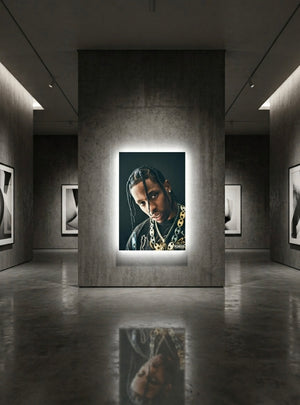 TRAVIS SCOOT NEON WALL FRAME