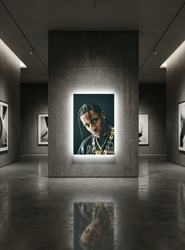 TRAVIS SCOOT NEON WALL FRAME