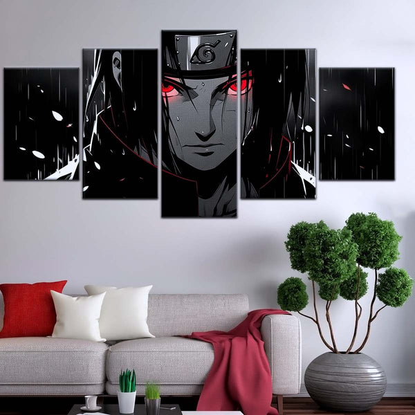ITACHI UCHIHA SET OF 5 ACRYLIC WALL FRAMES