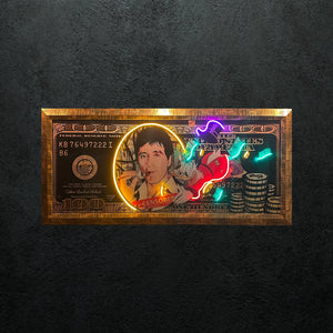 Scarface & Scrooge Neon Art