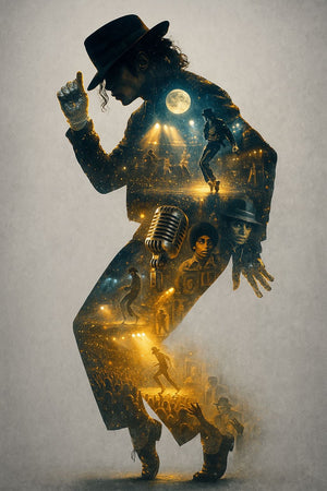 MICHAEL JACKSON NEON WALL FRAMES