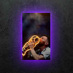 MESSI. NEON ART