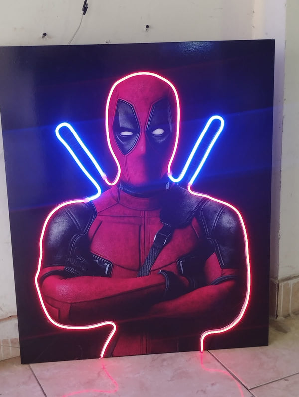 DEADPOOL NEON ART