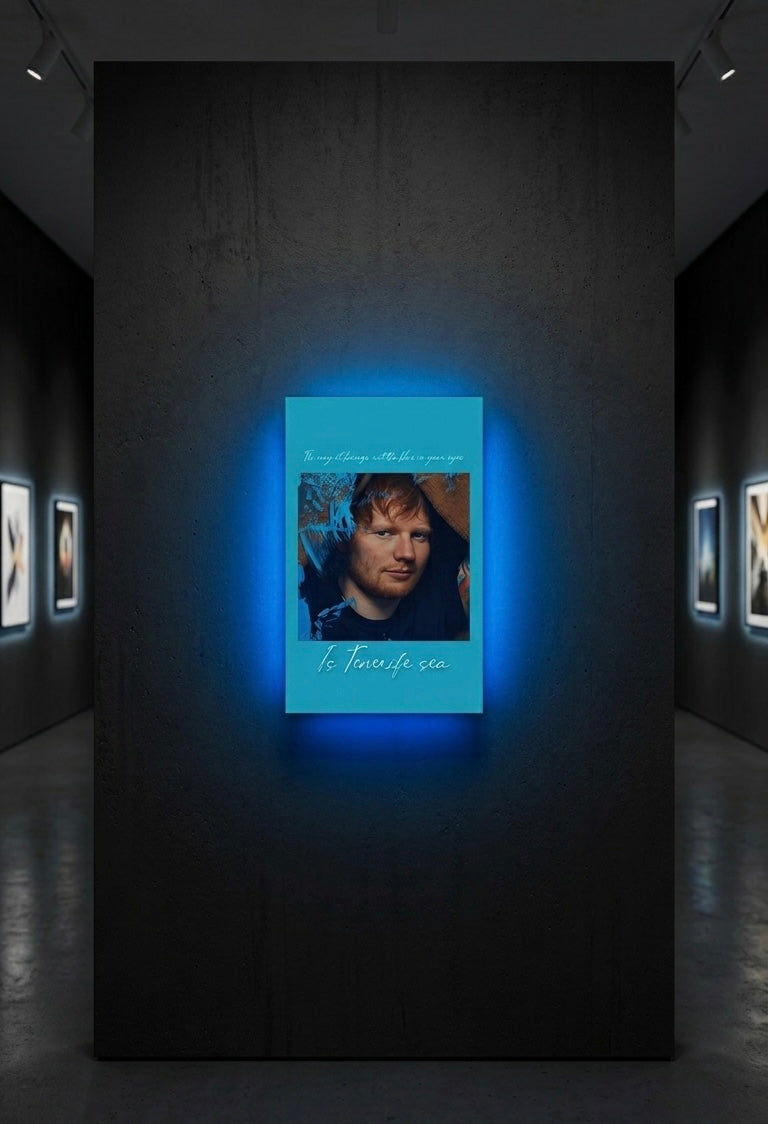 ED SHEERAN NEON LED WALL FRAME