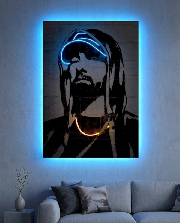 EMINEM NEON ART