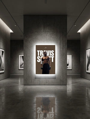 TRAVIS SCOOT NEON WALL FRAME