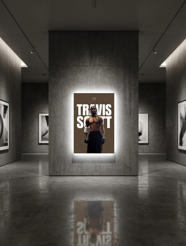 TRAVIS SCOOT NEON WALL FRAME