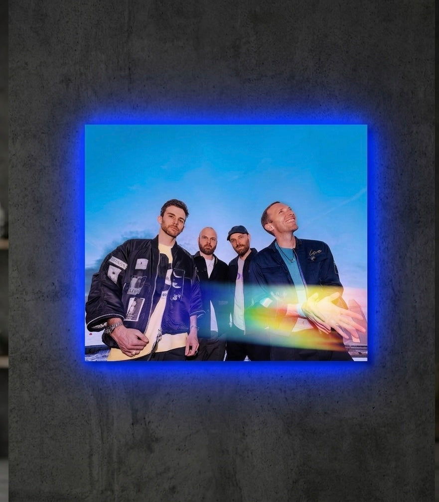 COLDPLAY NEON LED WALL FRAME