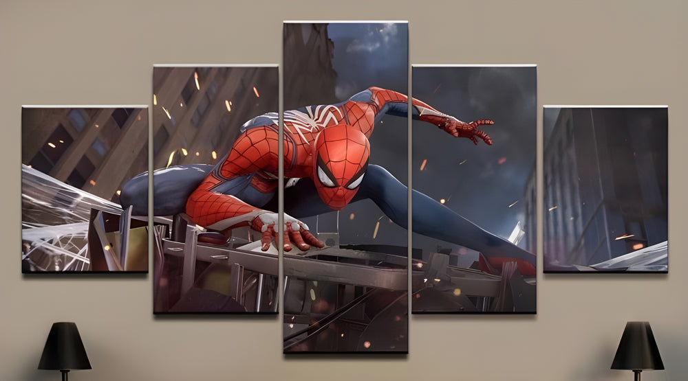 SPIDER-MAN SET OF 5 ACRYLIC WALL FRAMES