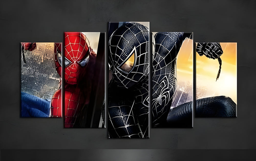 SPIDER-MAN SET OF 5 ACRYLIC WALL FRAMES