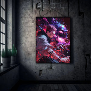 Sukuna: King of Curse Metal Poster